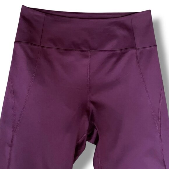 Girlfriend Collective Womens Leggings XL Plum Purple Compressive High Rise 7/8 - Picture 6 of 9